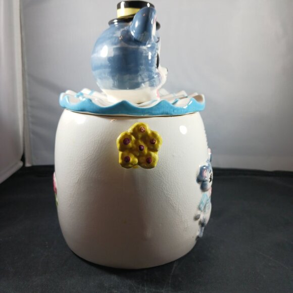Vintage 1950s kitschy Mouse Themed Lidded Cookie Jar - Picture 12 of 13